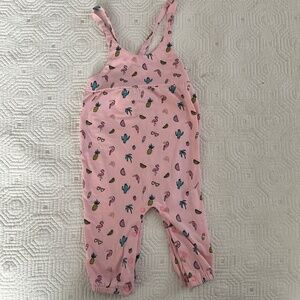 Egg New York Pink Rainbow Flamingo Print Kids Jumpsuit Size 12 months